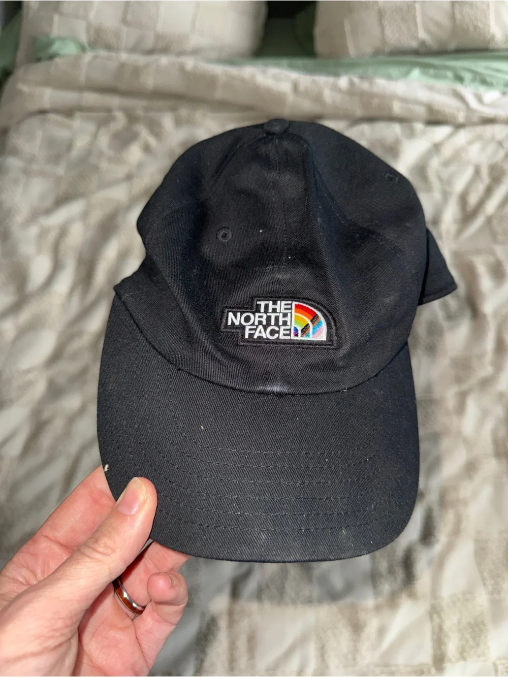 The North Face Black Cap‎ with Rainbow Arch Logo